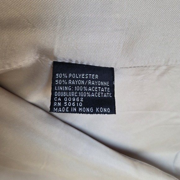 Vtg‎ Sasson Paris Womens 14 Blazer Jacket Textured Beige Old Money Chic Academia - Picture 6 of 9